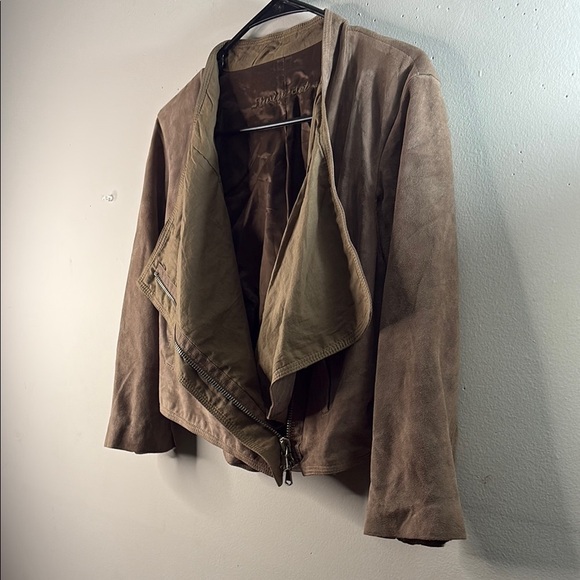 Twin-Set Tan Leather Jacket - Picture 4 of 12